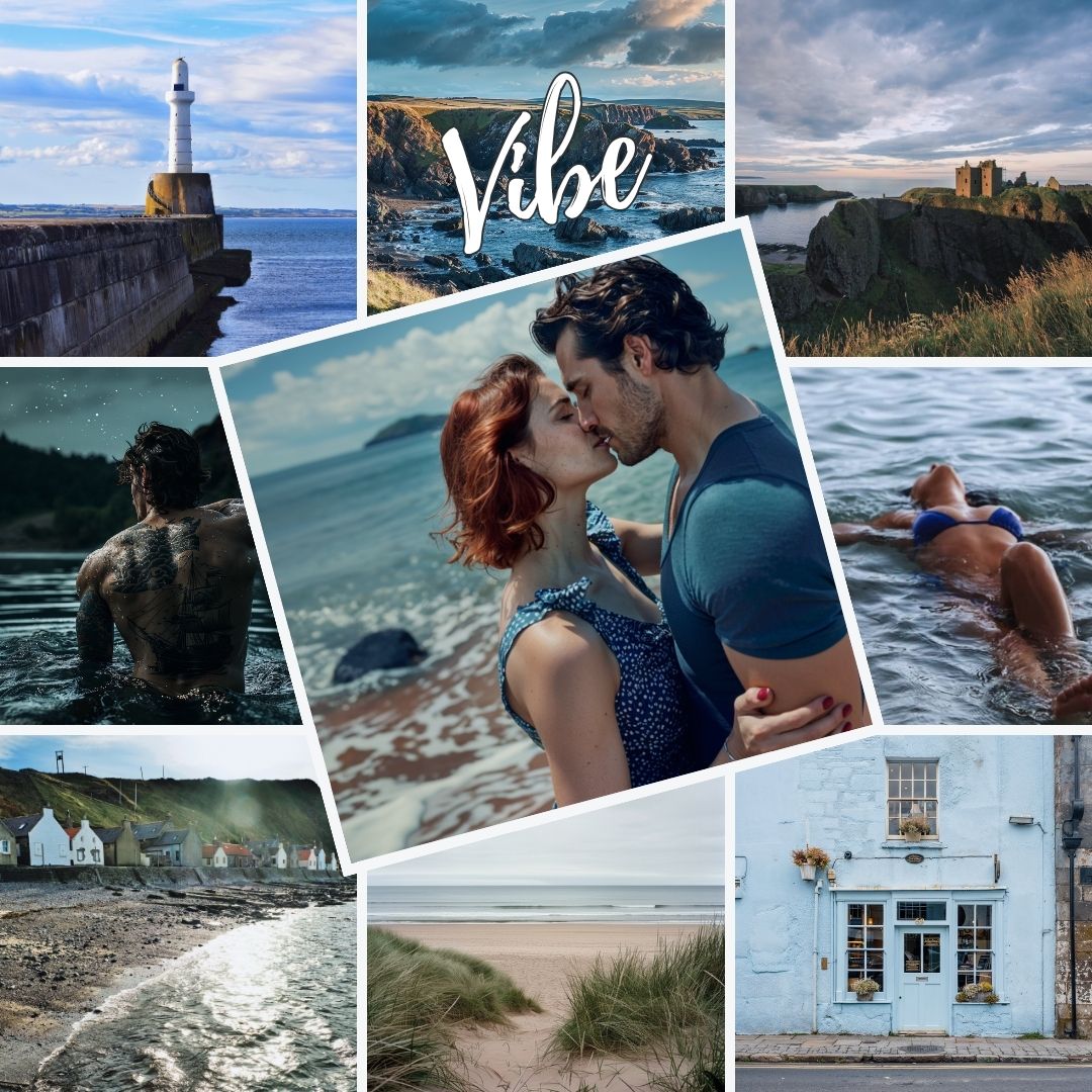 Love on the Scottish Summer Coast vibe collage