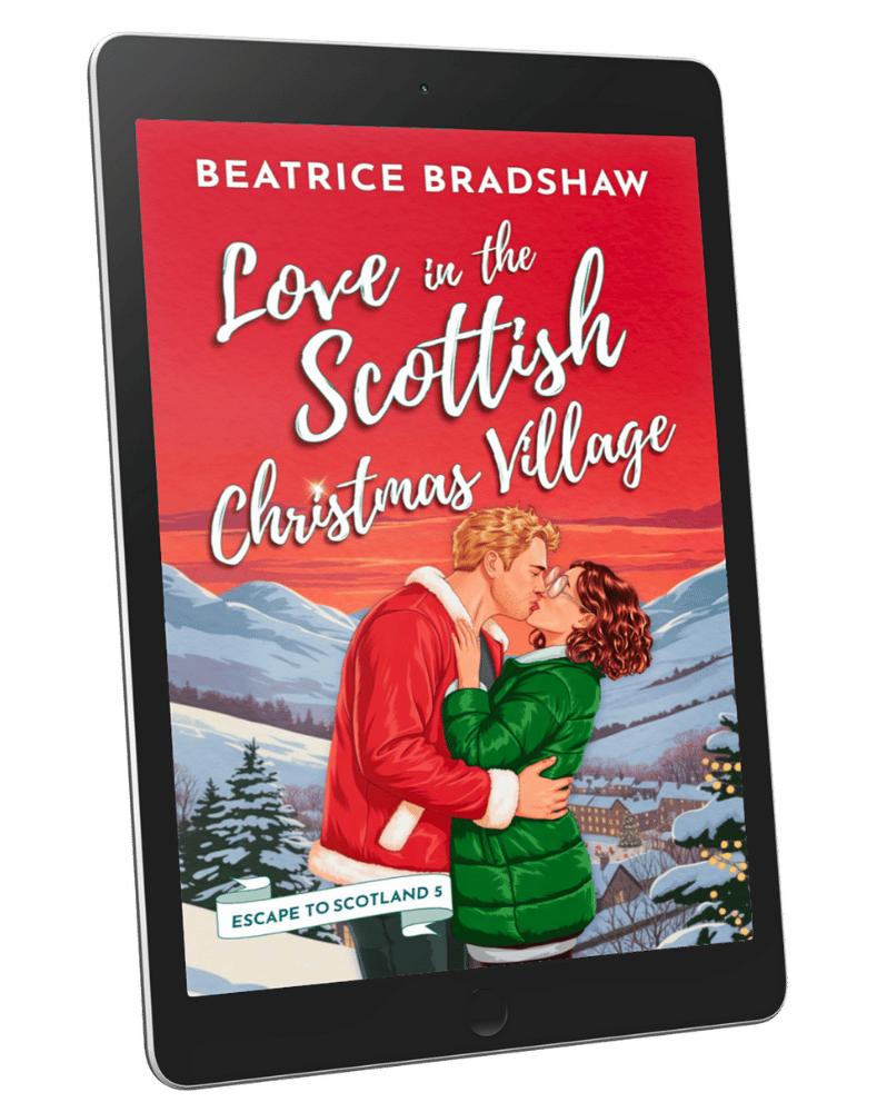 Ebook cover of Love in the Scottish Christmas Village: a single dad one night stand romance novel by Beatrice Bradshaw