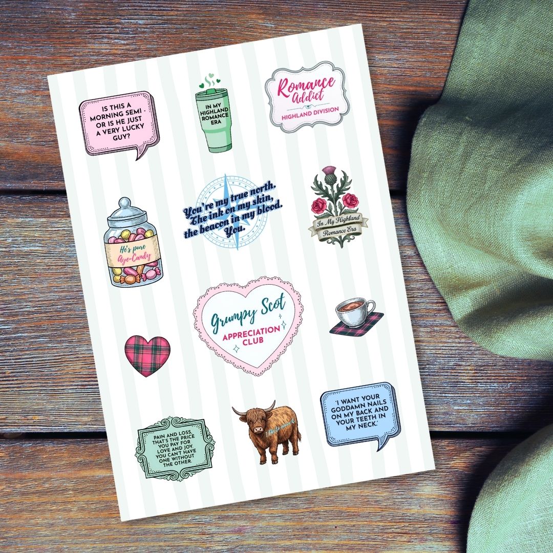 Escape to Scotland sticker sheet