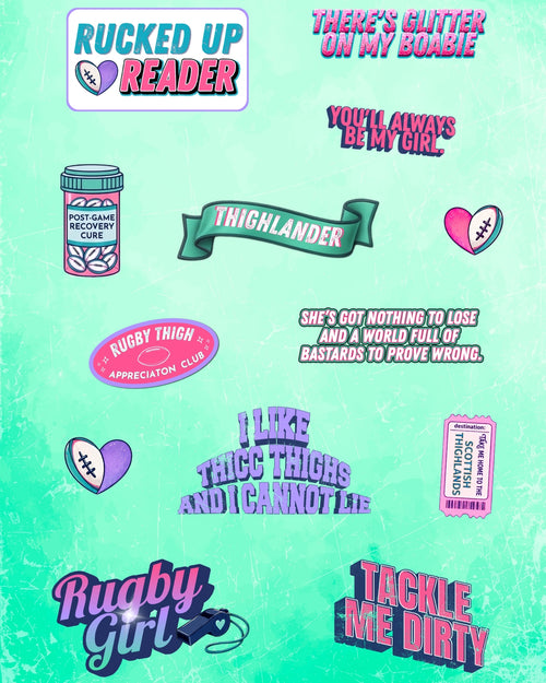 Rugby Rebels sticker sheet – FREE shipping!