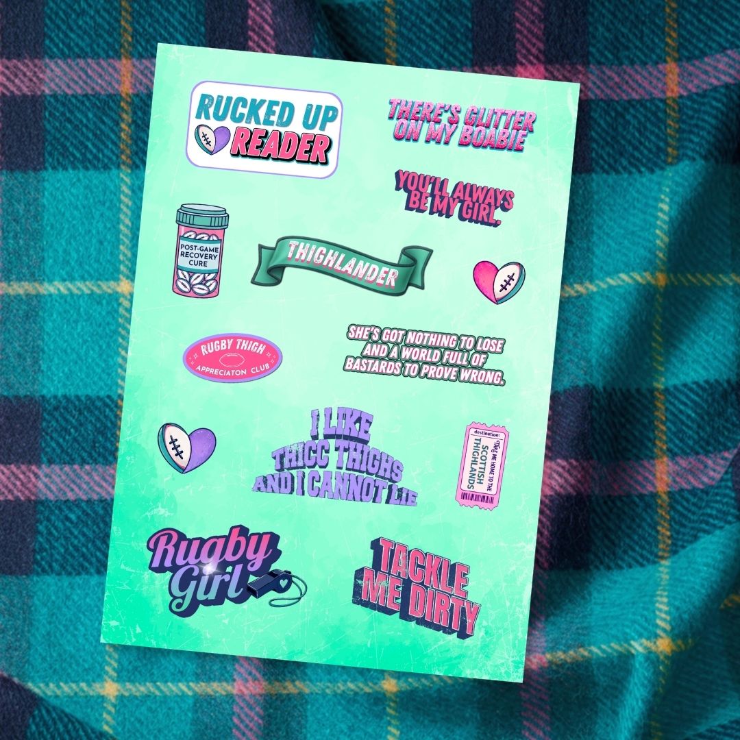 Rugby Rebels sticker sheet