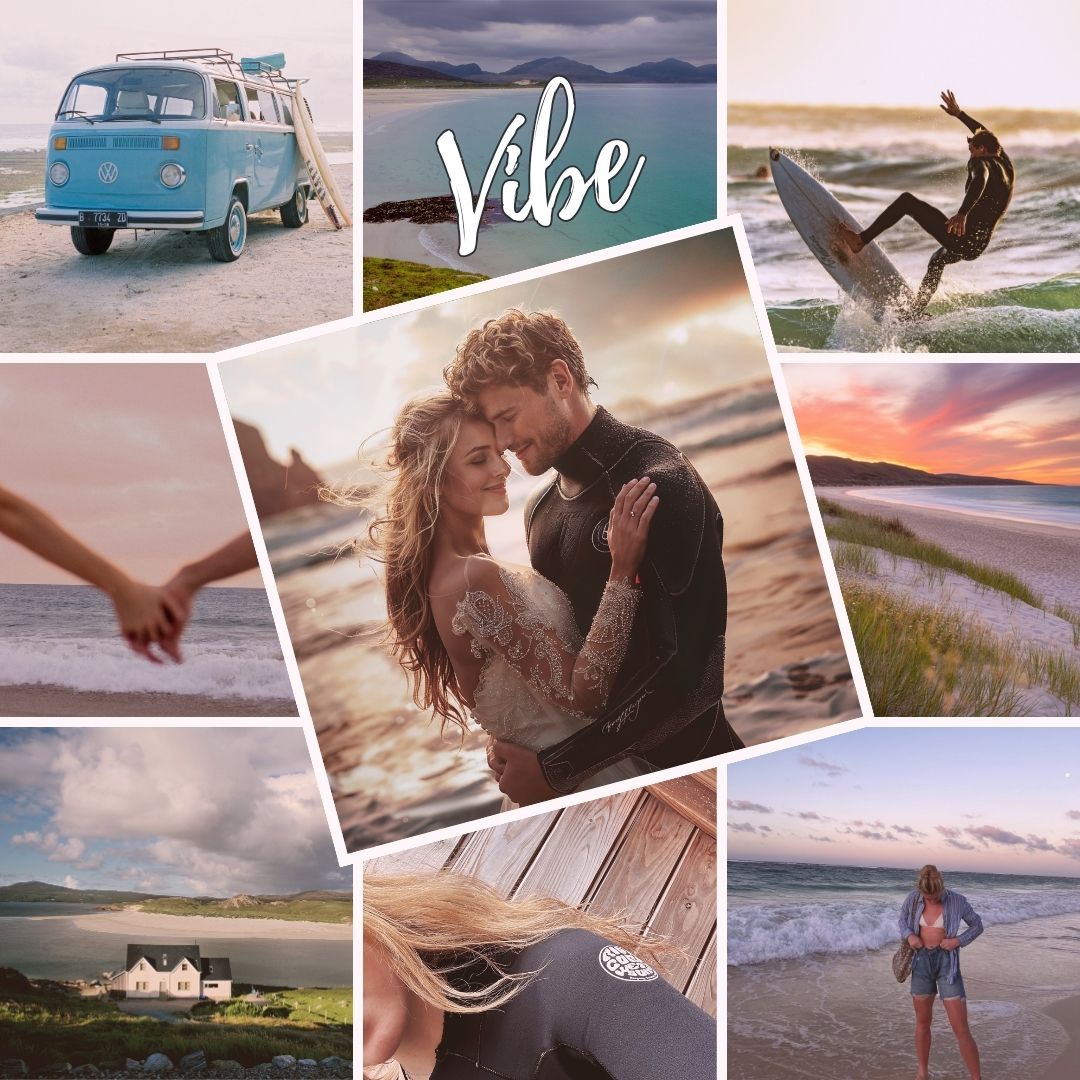 Love on the Scottish Spring Isle vibe collage