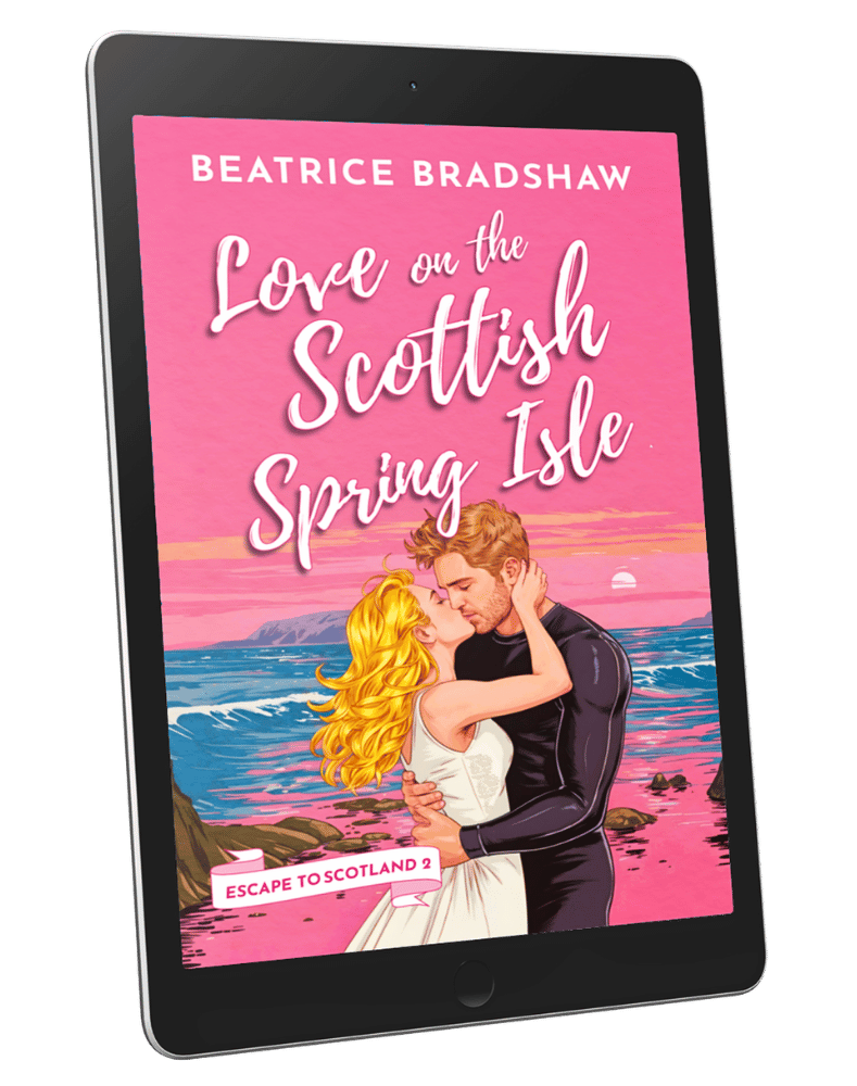 Ebook cover of Love on the Scottish Spring Isle: a runaway bride romance by Beatrice Bradshaw