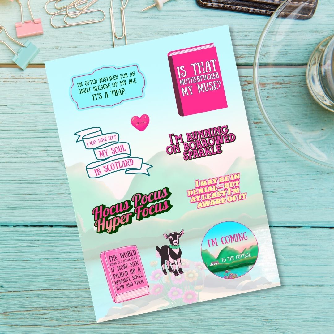 Thistle Glen sticker sheet